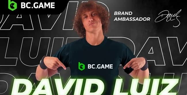 David Luiz, do Flamengo, se torna embaixador da BC Game