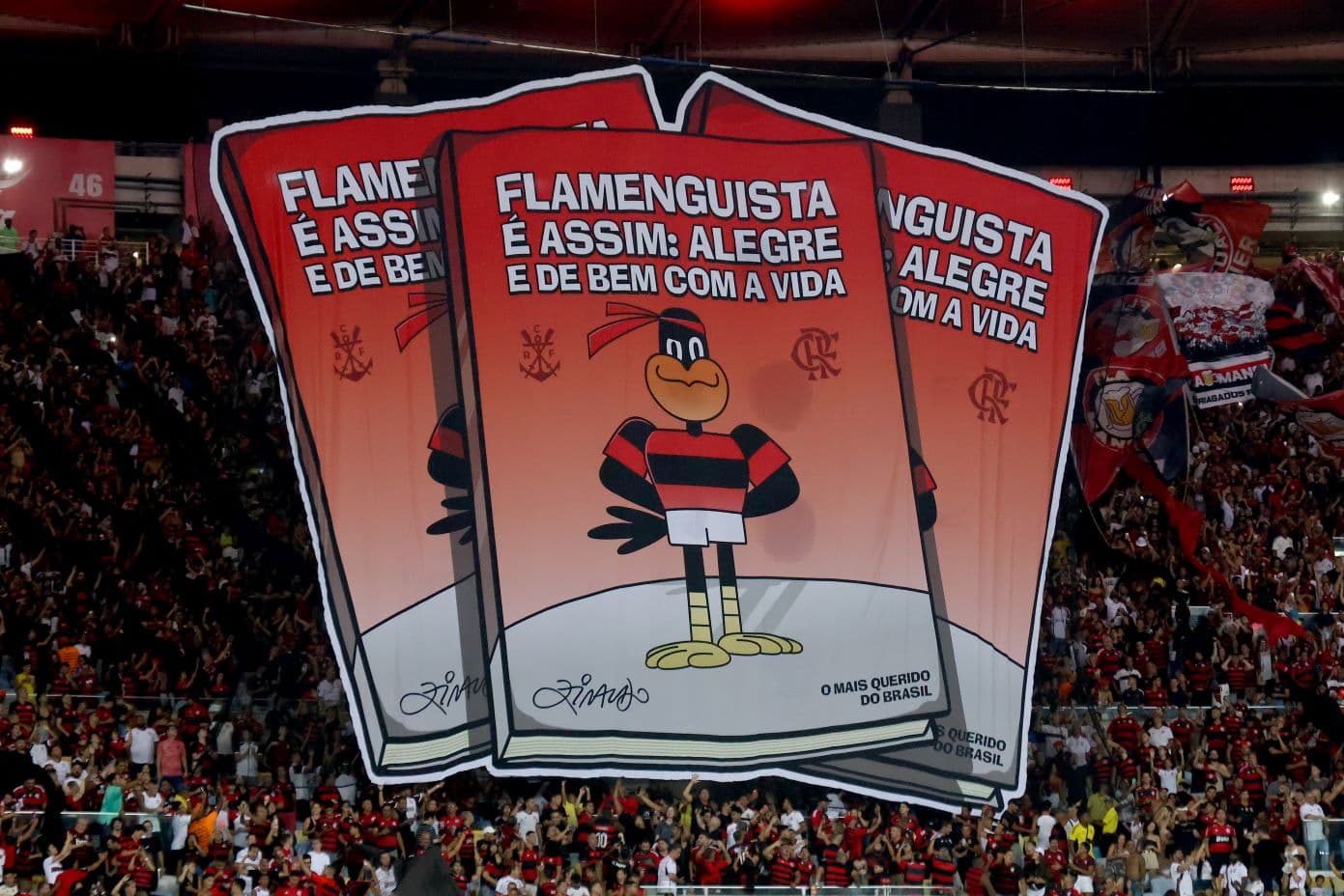 Torcida do Flamengo no Maracanã.
