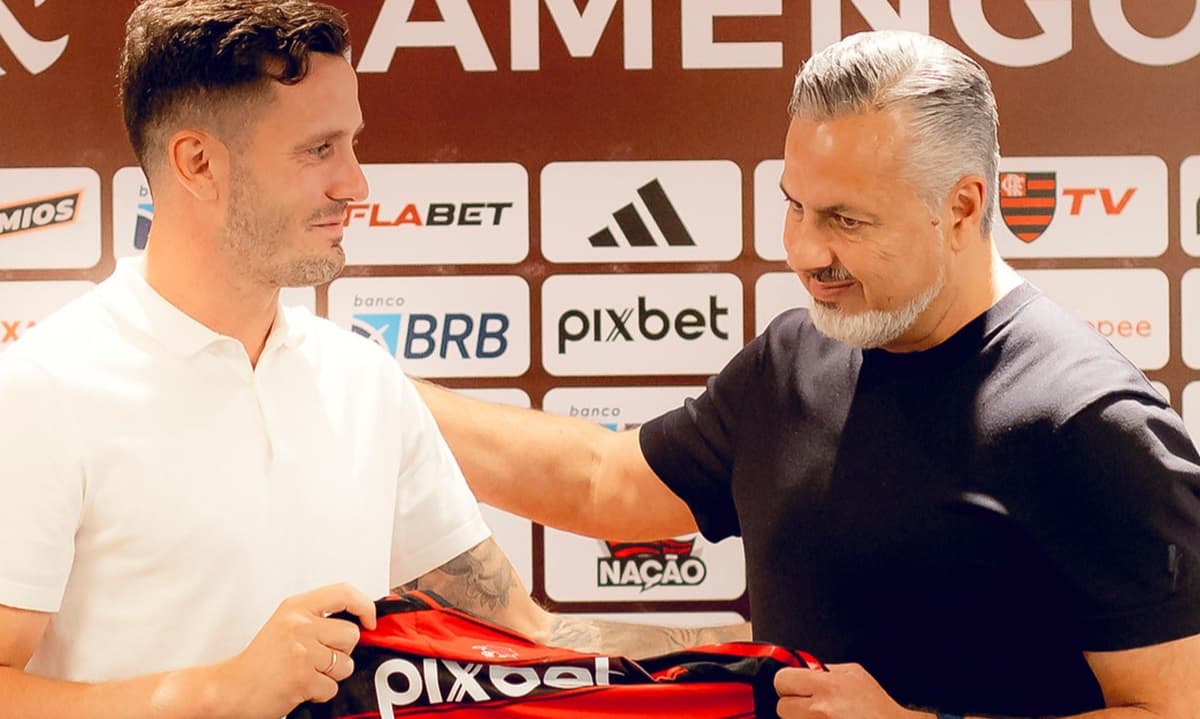 josé boto e saúl em coletiva no flamengo