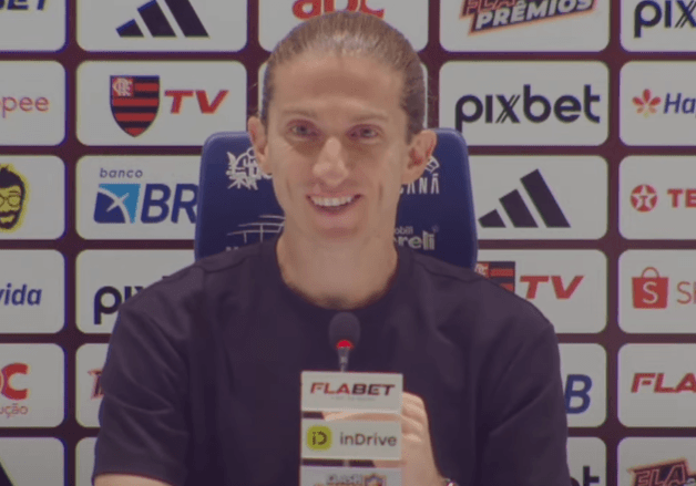 Filipe Luís coletiva Flamengo x Mirassol