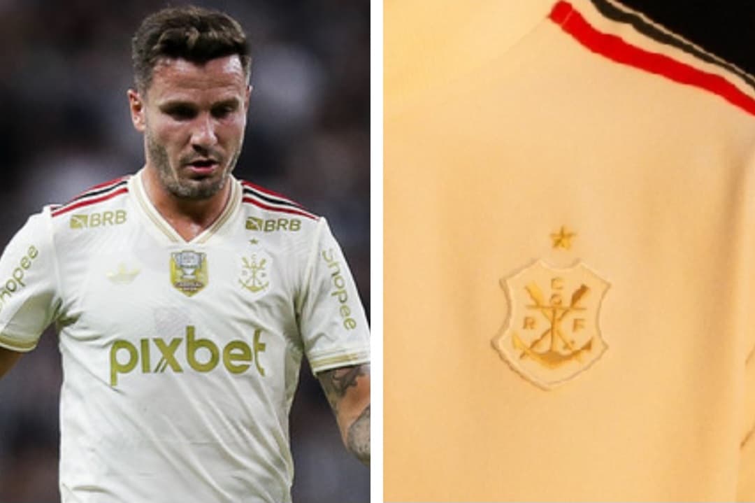 Saúl veste camisa que inspirou casaco ao lado