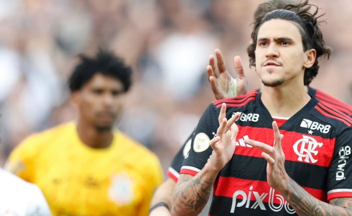 corinthians x flamengo gol do pedro