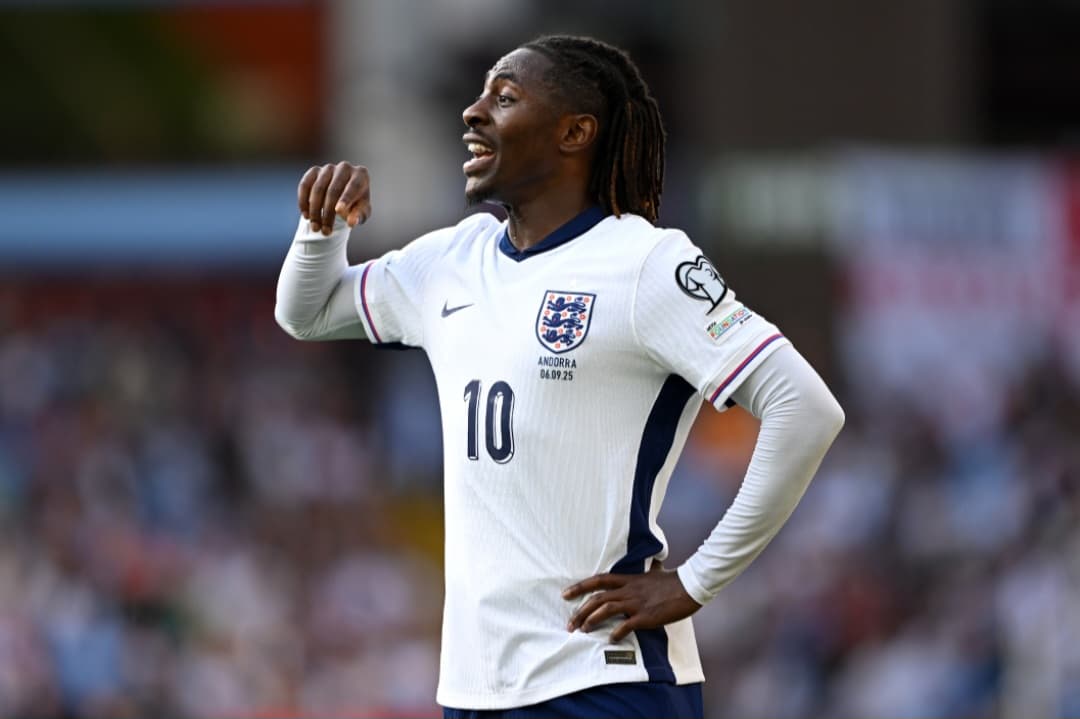 Eberechi Eze em jogo da Inglaterra