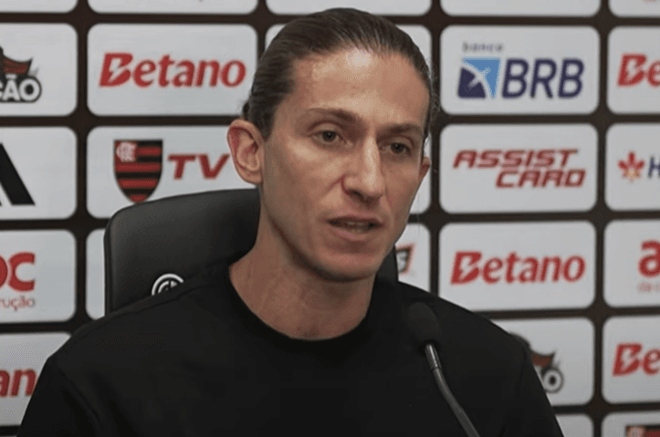 Filipe Luís na coletiva de Juventude x Flamengo