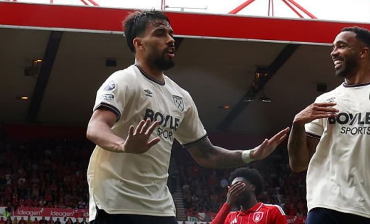 lucas paquetá vibra com gol pelo west ham