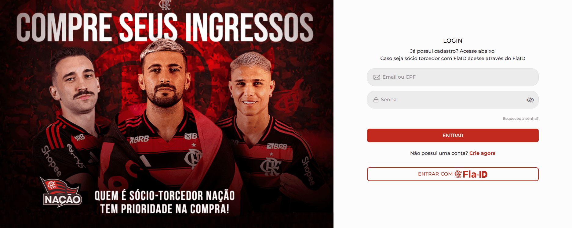 Site falso de ingressos do Flamengo possui layout idêntico ao original