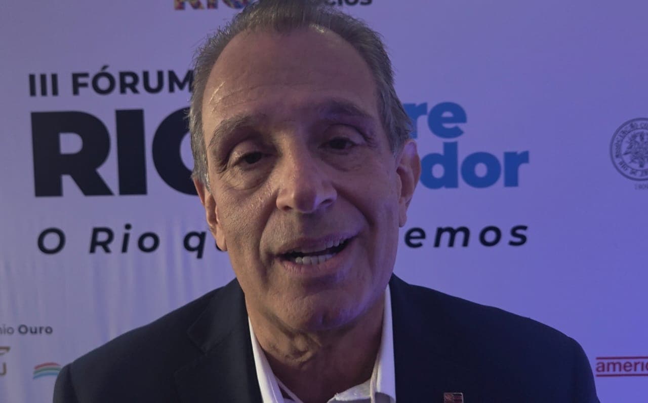 Bap durante o terceiro Fórum Empreendedor Rio  fala sobre Libra, liga, arbitragem e Flamengo