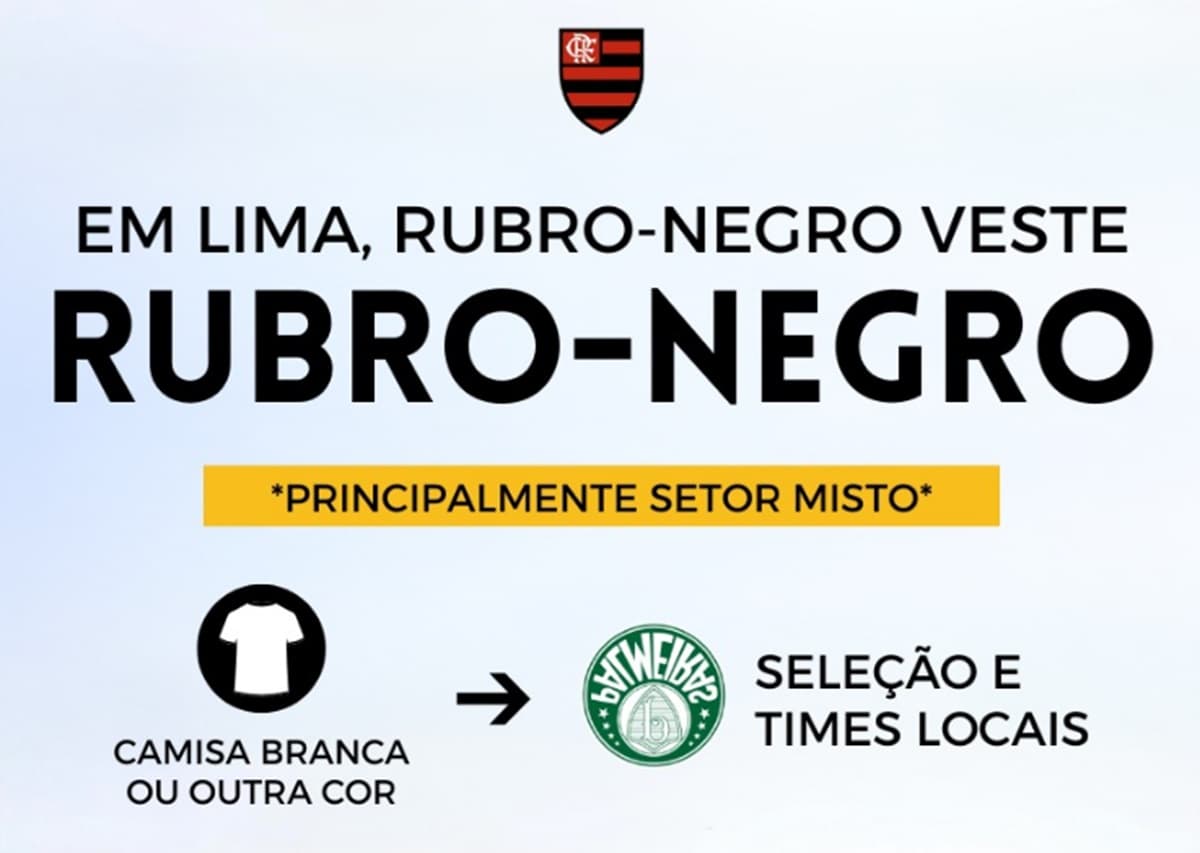 Torcedores do Flamengo fazem campanha para final contra Palmeiras