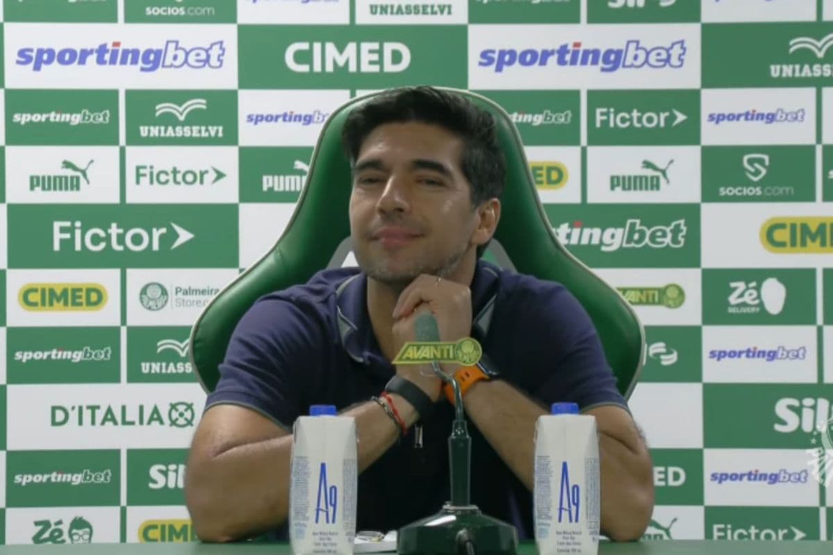 Abel Ferreira, treinador do Palmeiras, em entrevista coletiva após o empate com o Fluminense