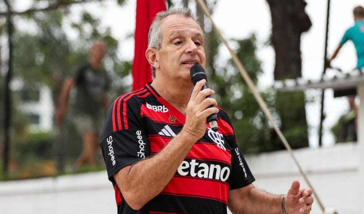 Bap, presidente do Flamengo, em evento na Gávea