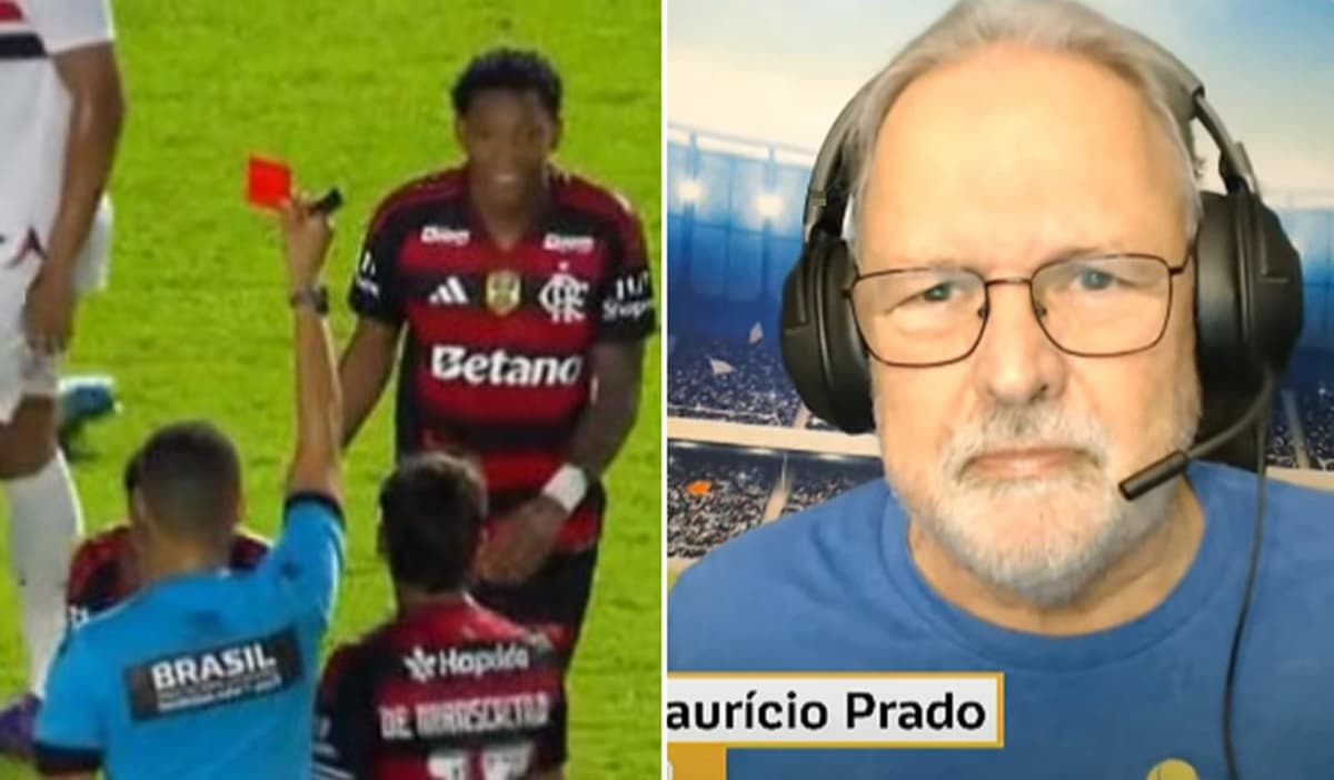 Plata expulso em São Paulo x Flamengo; jornalista Renato Maurício Prado desabafa