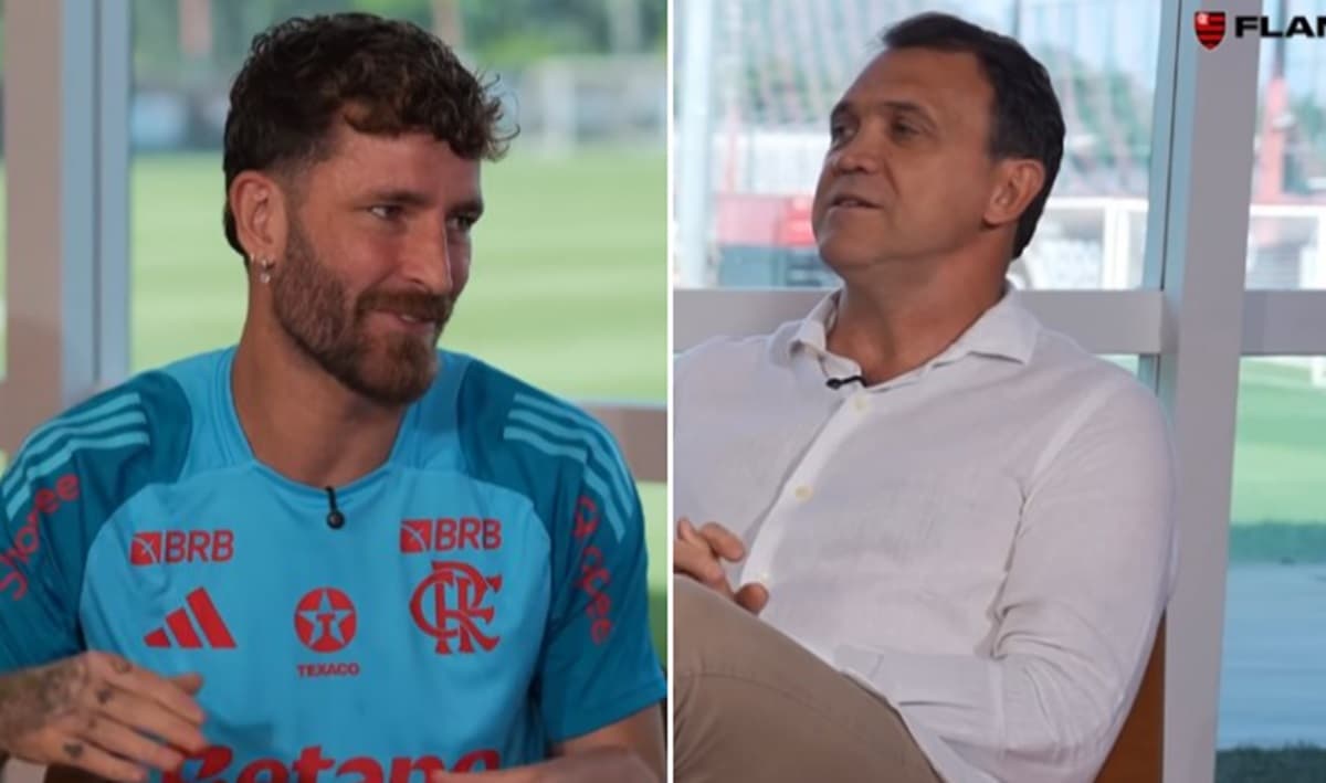 Léo Pereira e Petkovic em vídeo da Flamengo TV