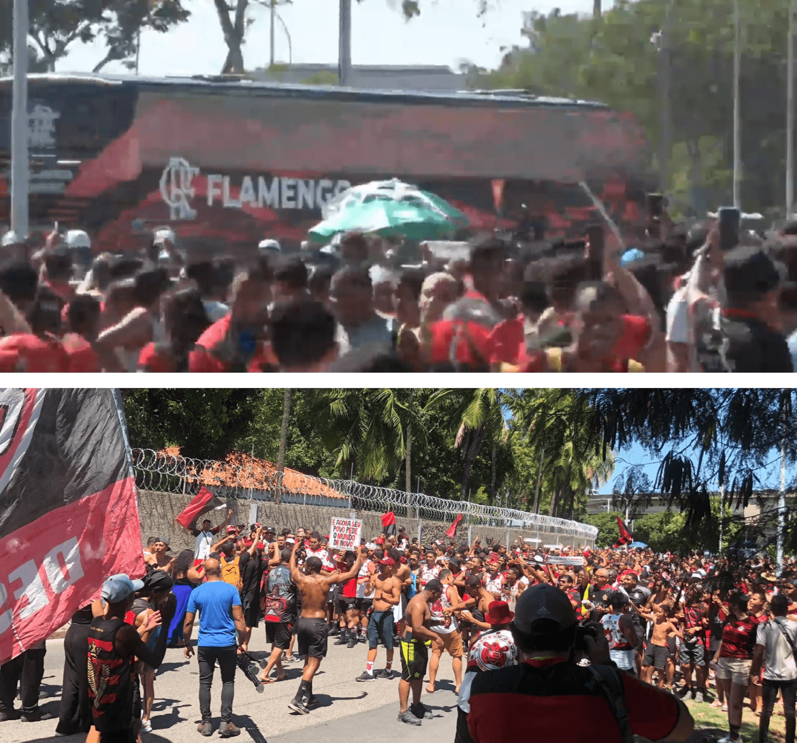 AeroFla no embarque do Flamengo para Doha