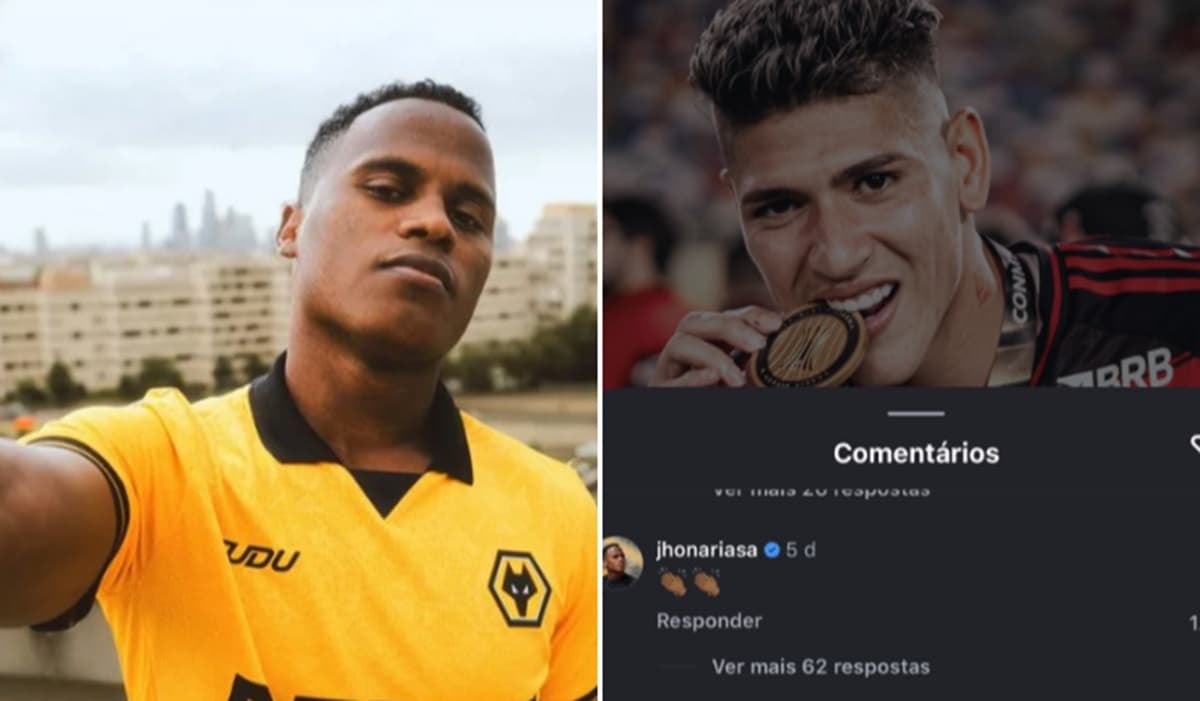 Arias no Wolves; parabenizando Carrascal, do Flamengo