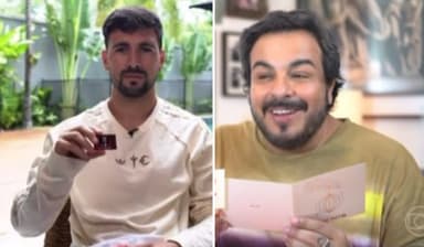 Arrascaeta dá presente para ator da Globo no Fantástico