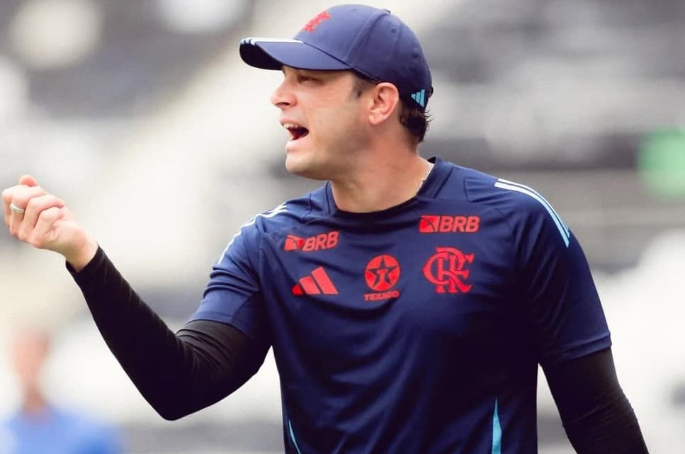 Bruno Pivetti em jogo do Flamengo sub-20