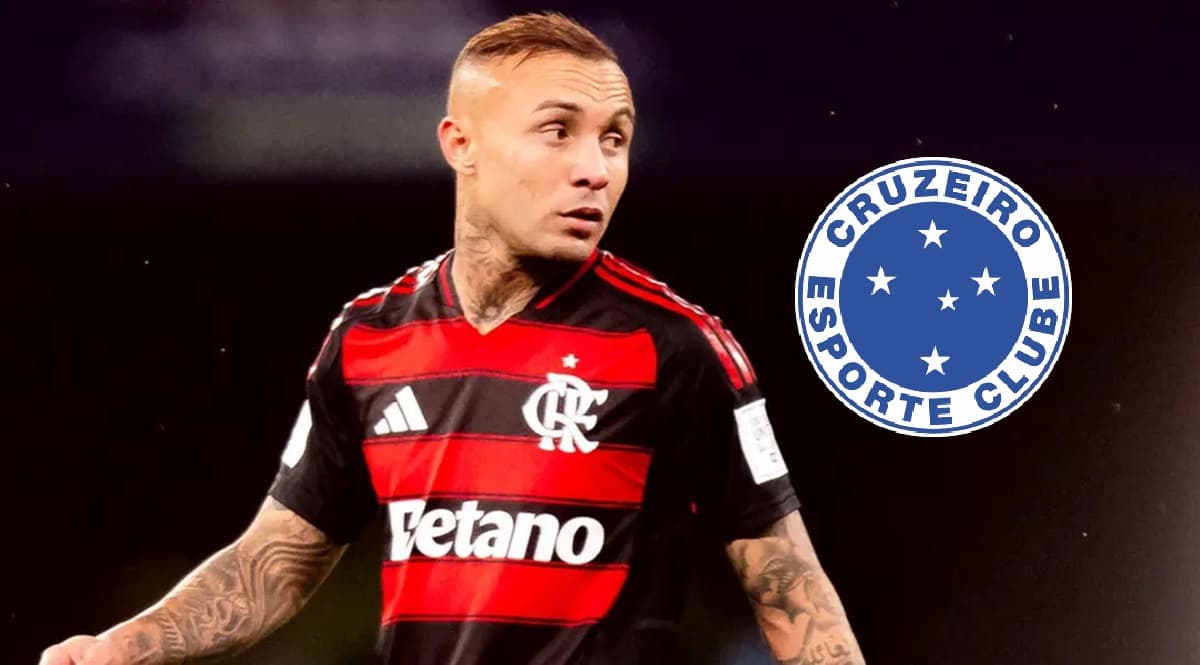 Everton Cebolinha em jogo do Flamengo na Copa Intercontinental; Cruzeiro quer atacante