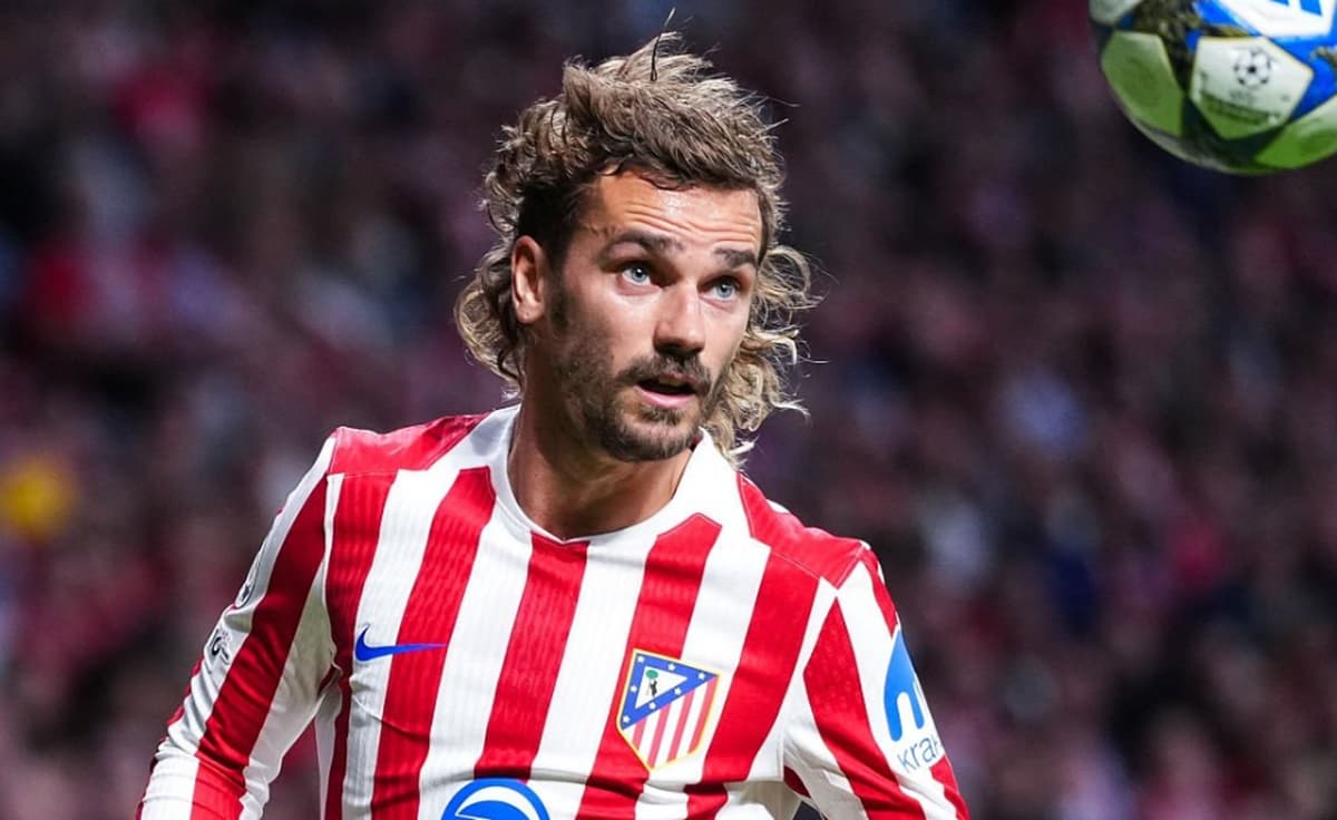 Griezmann em jogo do Atlético de Madrid