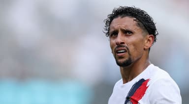 Marquinhos, do PSG, em jogo contra o Flamengo