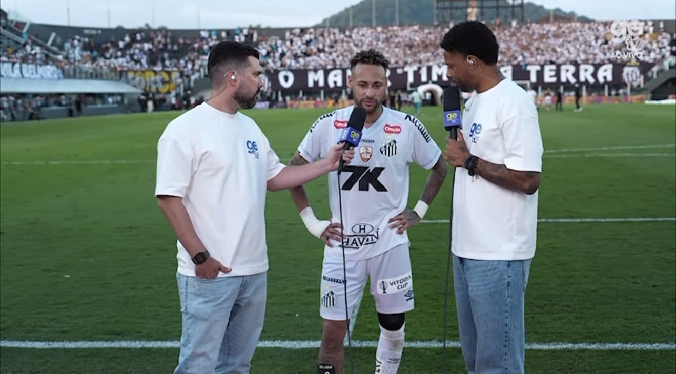 Neymar em entrevista à GeTV
