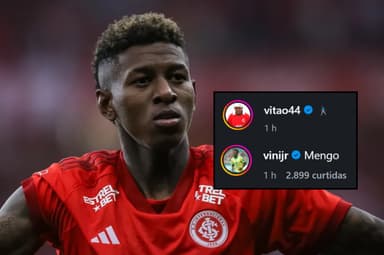 Vitão, do Internacional, será reforço do Flamengo; Vini Jr reage