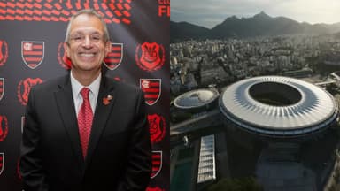 Presidente do Flamengo, Bap, e o Maracanã