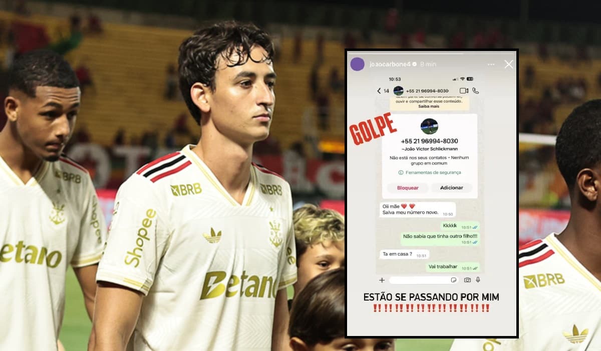 Carbone, do Flamengo, em jogo contra Volta Redonda