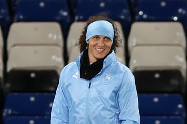 David Luiz durante aquecimento pelo Pafos