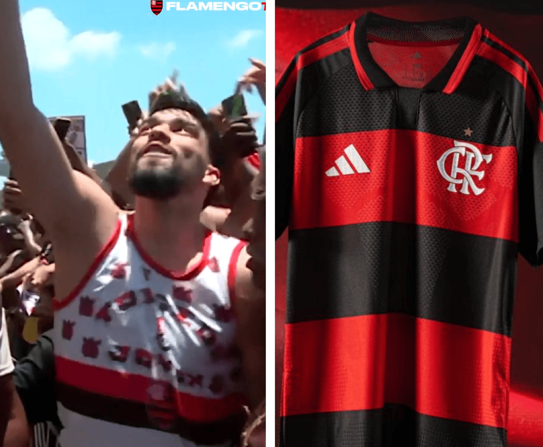Lucas Paquetá e a camisa do Flamengo