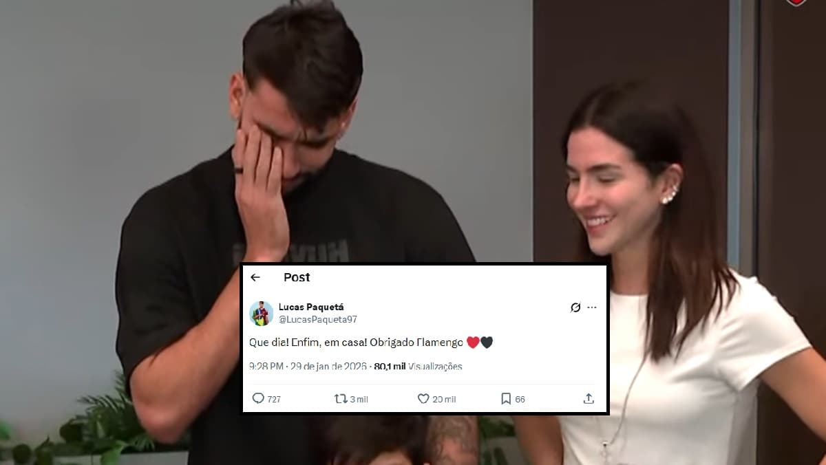 Paquetá celebra acerto com Flamengo