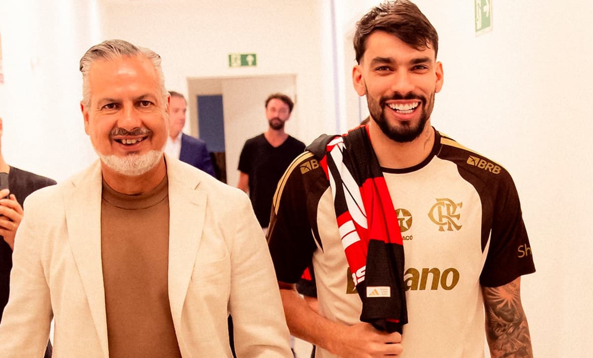 Paquetá no Ninho do Urubu para assinar com o Flamengo