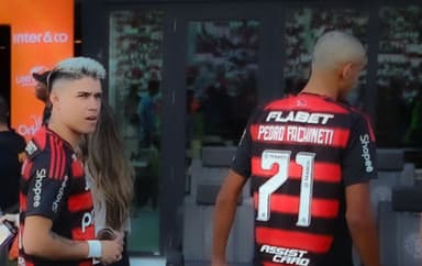 Luiz Araújo e Pedro Fachinetti pré-temporada do Flamengo