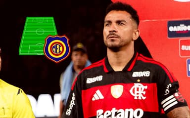 Danilo em campo pelo Flamengo; escalação Madureira