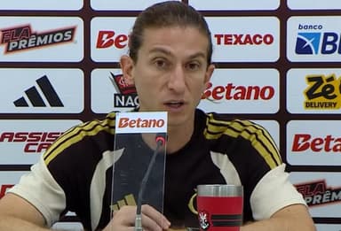 Filipe Luís coletiva Botafogo x Flamengo