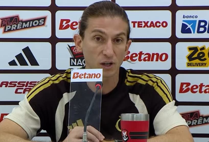 Filipe Luís coletiva Botafogo x Flamengo
