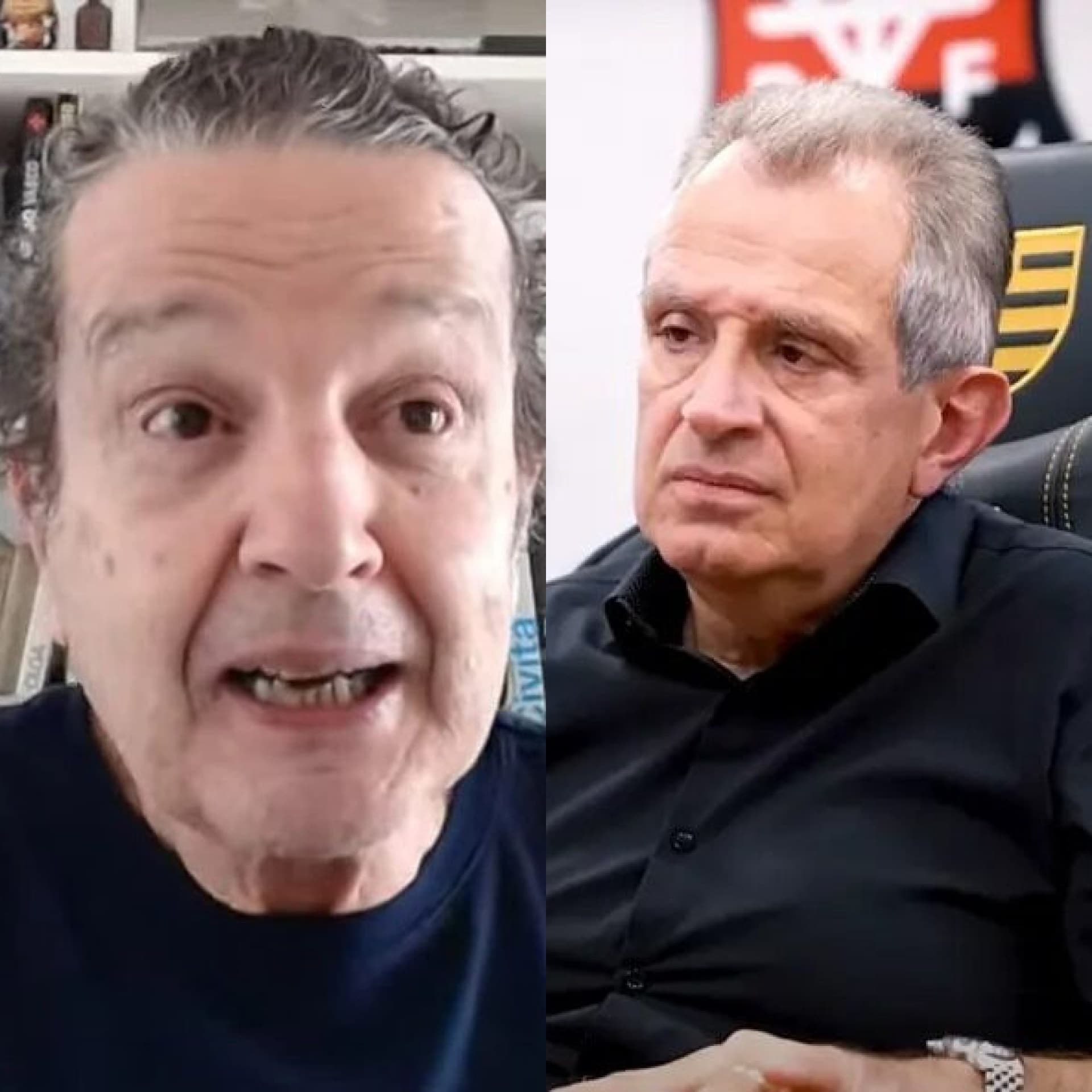 Juca Kfouri (esquerda) Bap (direita)