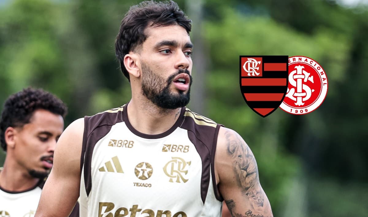 Lucas Paquetá deve ser titular de Filipe Luís em Flamengo x Internacional