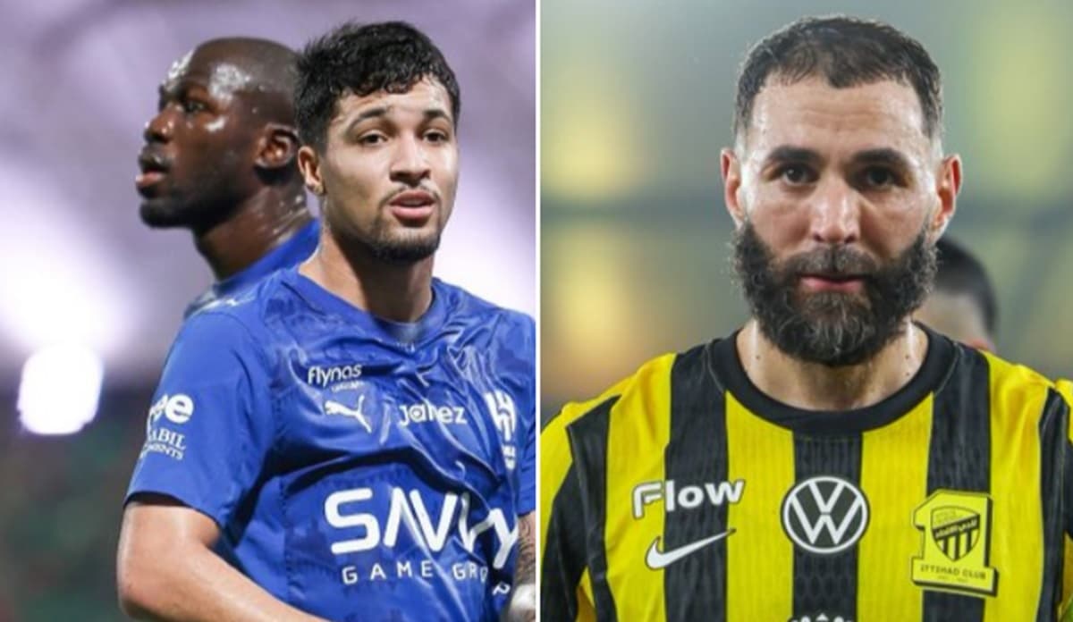 Marcos Leonardo e Benzema; Flamengo