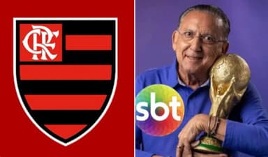 Flamengo e Galvão Bueno na SBT