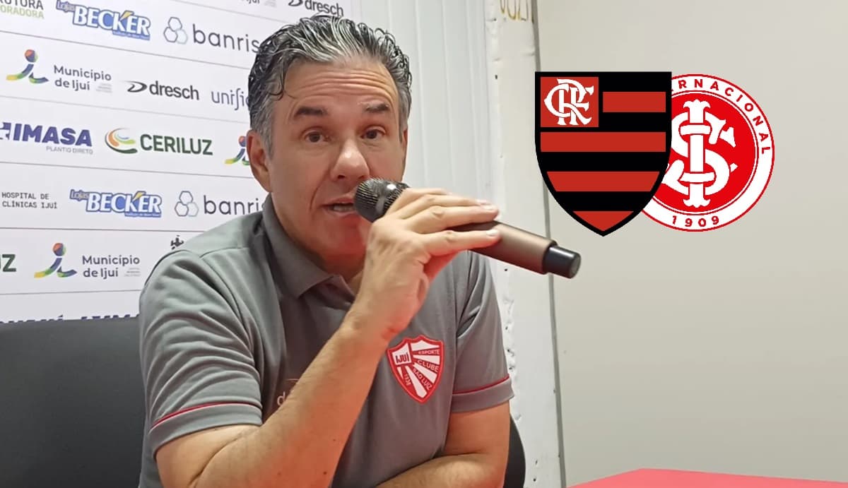 Técnico do São Luiz fala sobre Flamengo e Internacional