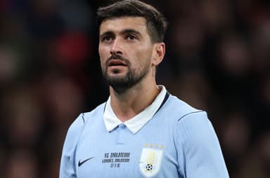 Arrascaeta durante Uruguai x Inglaterra