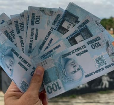 Dinheiro com rosto de Léo Jardim