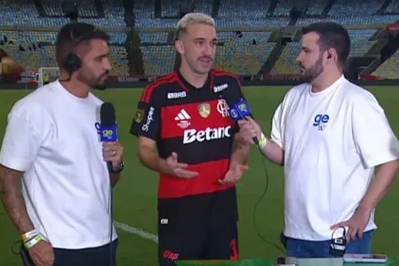 Léo Ortiz concede entrevista à GE TV após título do Flamengo sobre o Fluminense