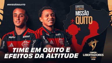 Ryan Roberto e Daniel Sales em arte de divulgação da Libertadores Sub-20