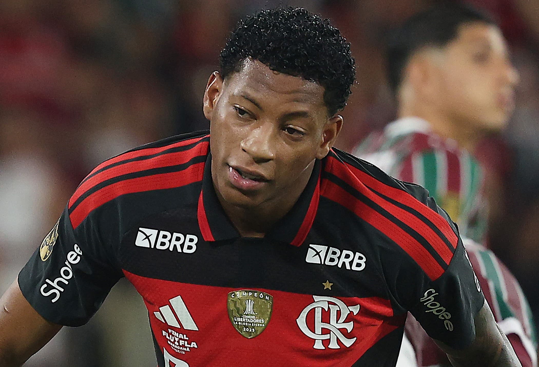 Gonzalo Plata durante Fla x Flu da final do Carioca