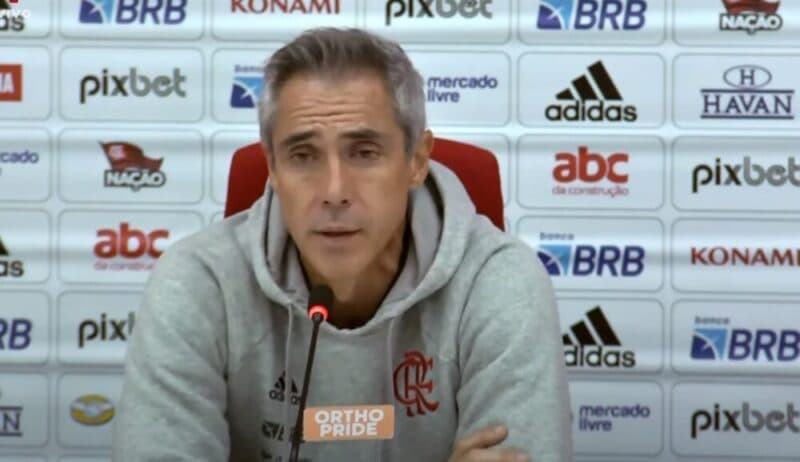 Paulo Sousa coletiva Flamengo x Bragantino 2022 seleção Egito