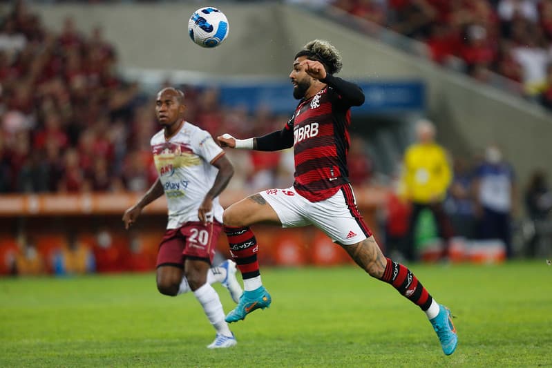 Gabigol jogou muito contra o Tolima pelas oitavas de final da Libertadores 2022