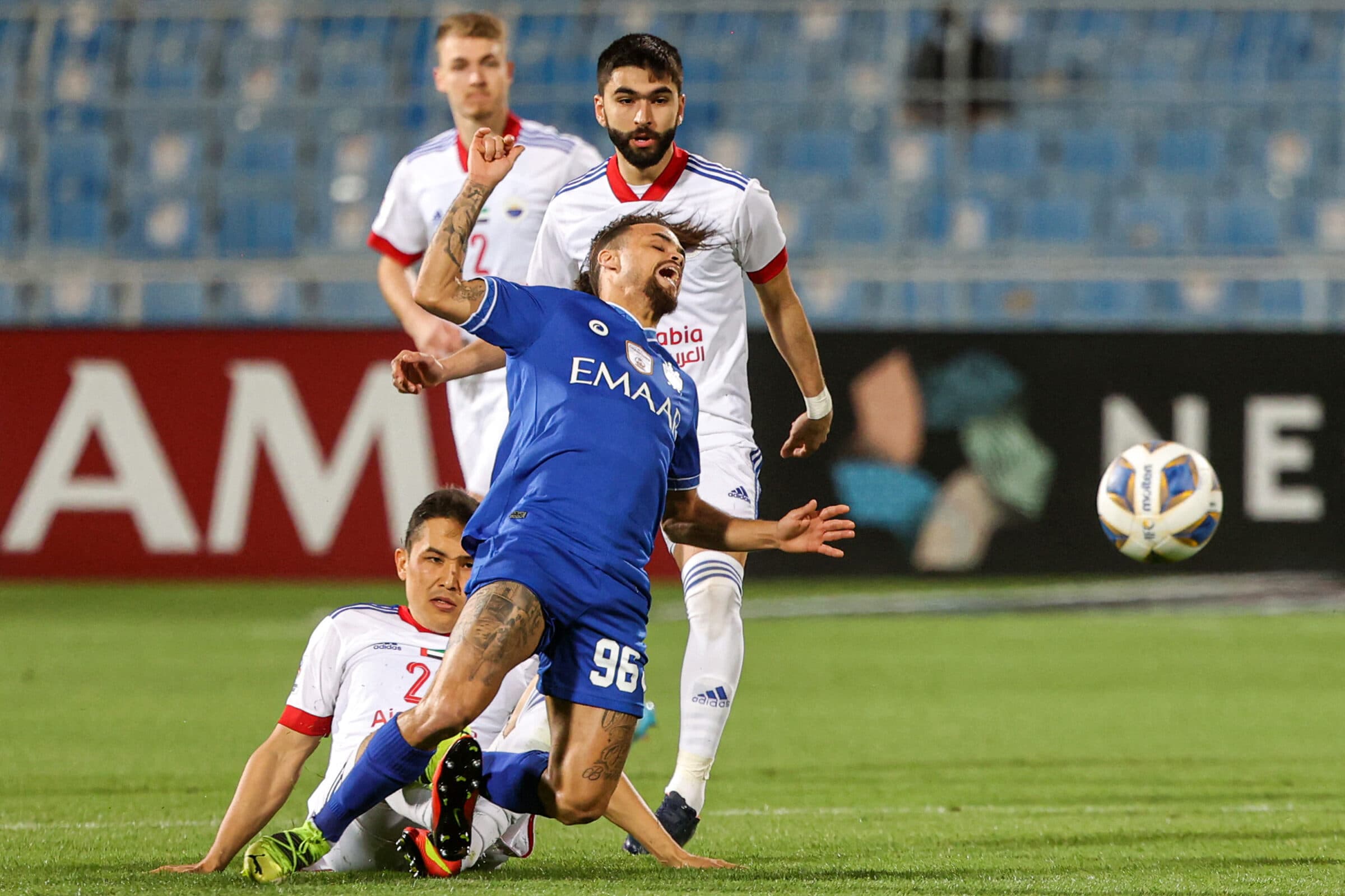Michael em campo pelo Al Hilal: atacante está insatisfeito e deseja voltar ao Flamengo