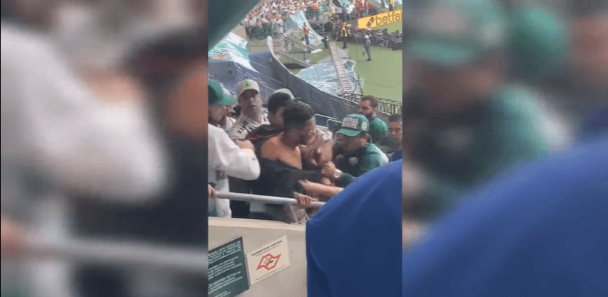 Torcedor é agredido nas arquibancadas do Allianz Parque