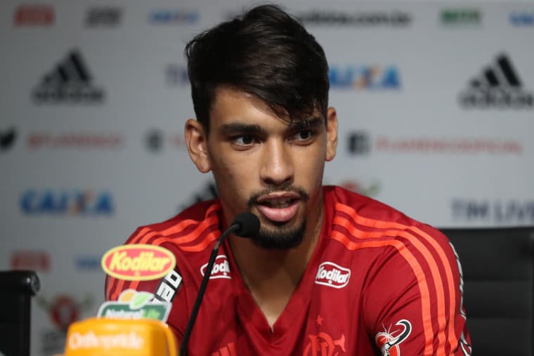 Na despedida do Flamengo, coletiva de imprensa de Lucas Paquetá